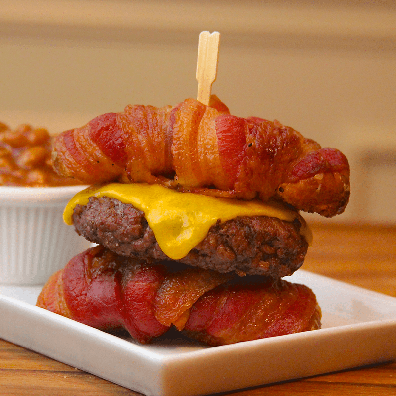 Bacon Wrapped Donut Slider | Kingsford®