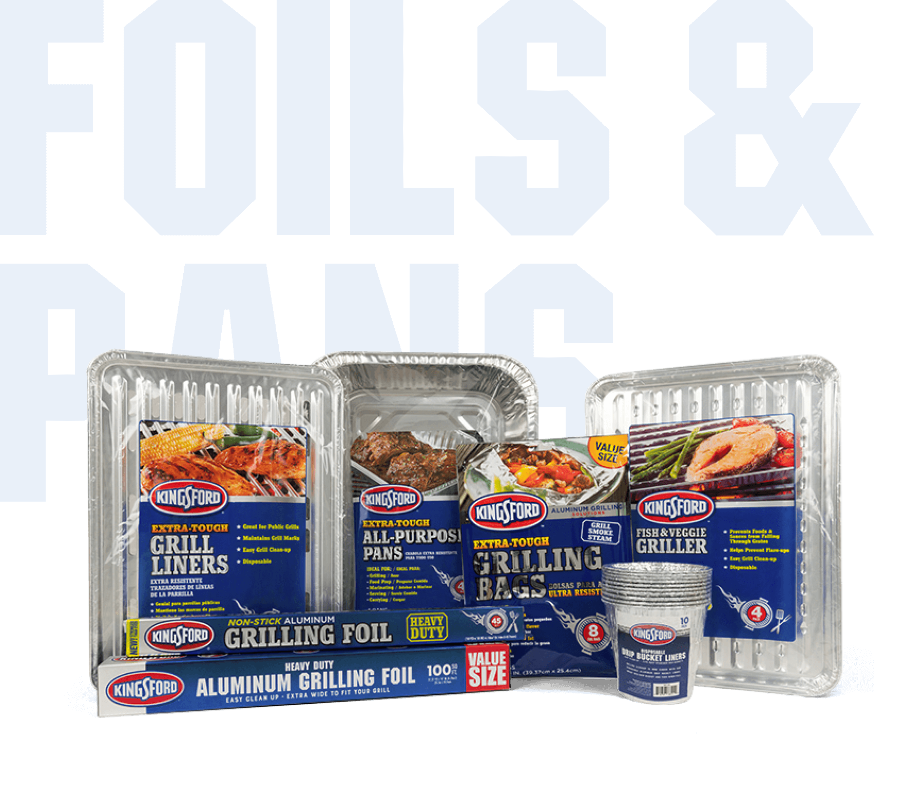 Kingsford Grilling Foil, Aluminum, Non Stick, Heavy Duty, Food Wraps