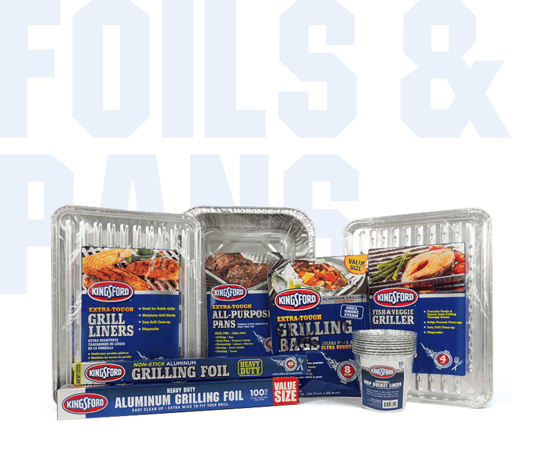 Kingsford Grilling Foil, Aluminum, Non-Stick, Heavy Duty