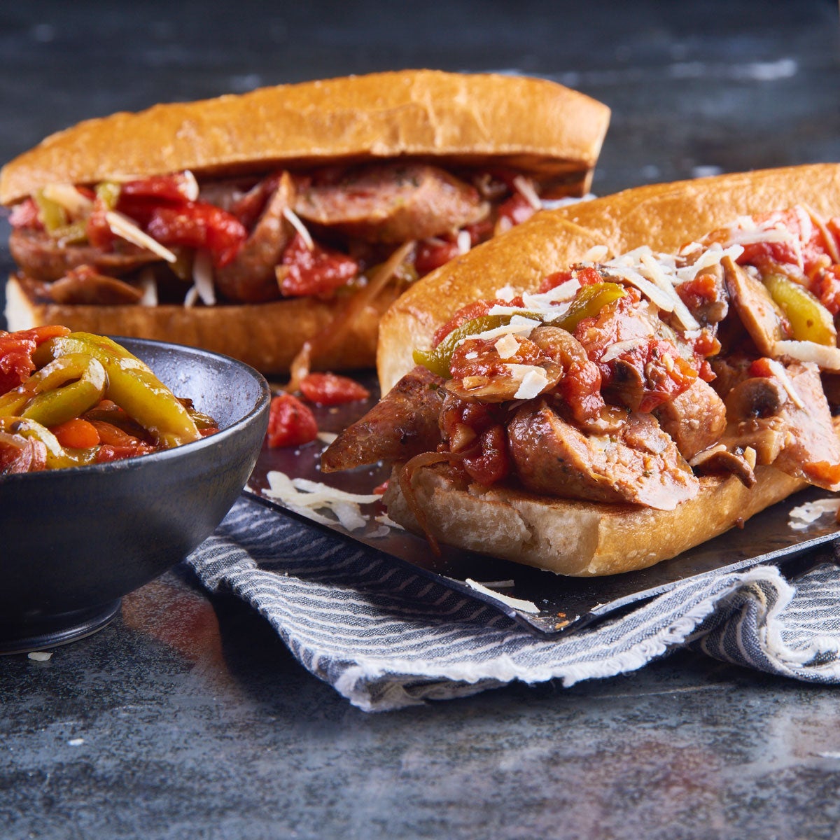 Loaded Pork Sausage Sandwiches Recipe | Kingsford | Kingsford®