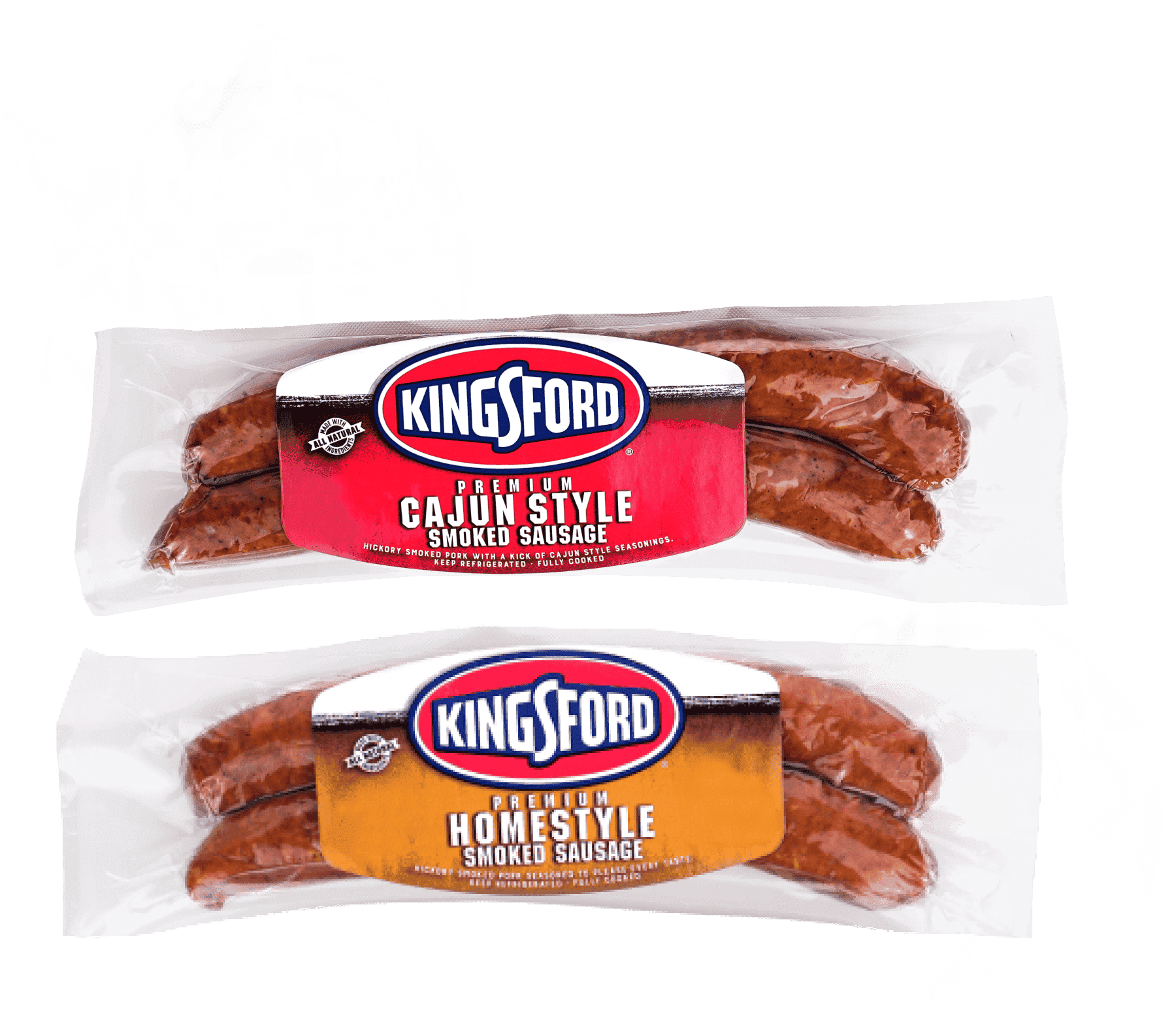 Kingsford® Homestyle and Cajun Smoked Sausages