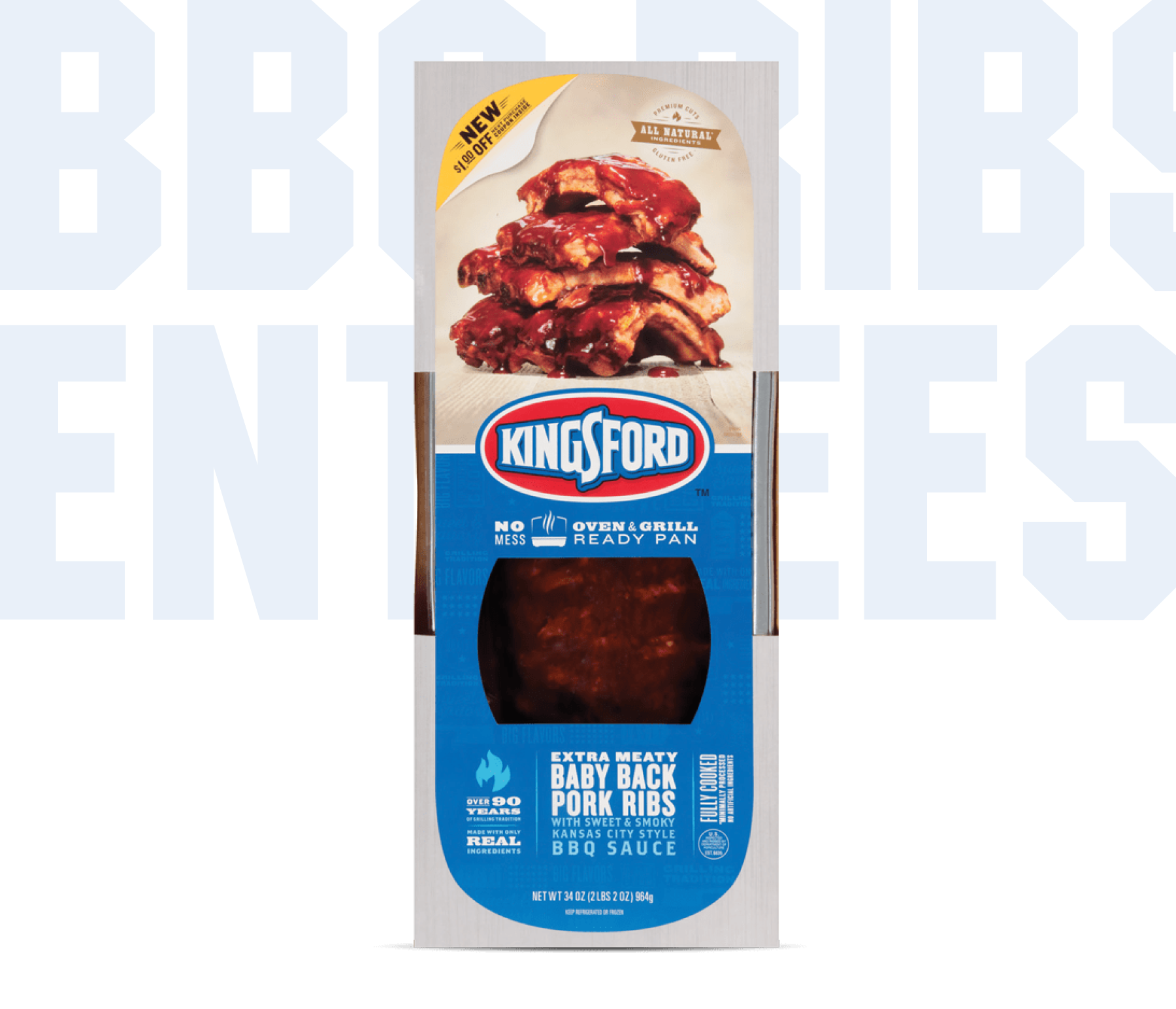 Kingsford™ BBQ Ribs & Entrées