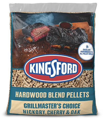 Kingsford® 100% Natural Hardwood Blend Pellets, Grillmaster’s Choice, Hickory, Cherry and Oak, 20 lb (100)