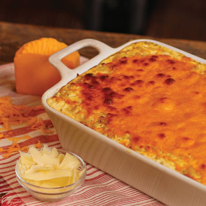 southern style mac and cheese with evaporated milk