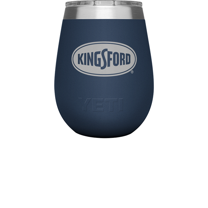 Kingsford® YETI Rambler™ 10 oz. Navy Wine Tumbler