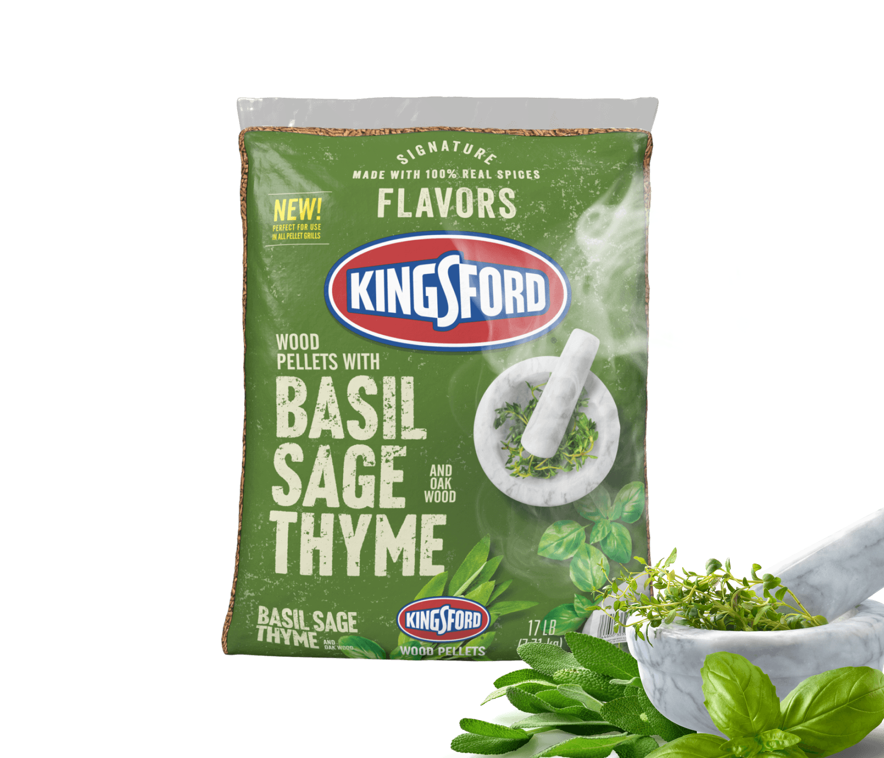 Kingsford® Signature Flavors Hardwood Pellets — Basil Sage Thyme