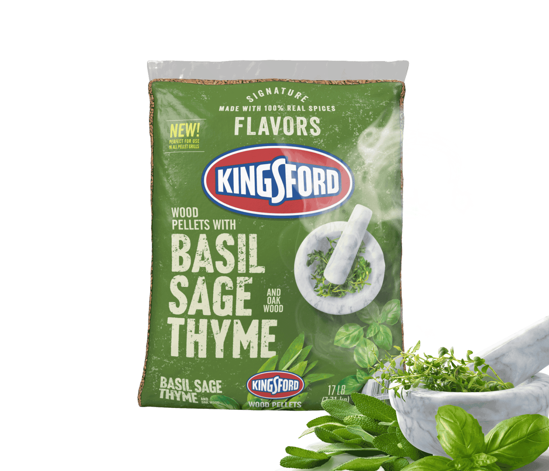 Kingsford® Signature Flavors Hardwood Pellets — Basil Sage Thyme