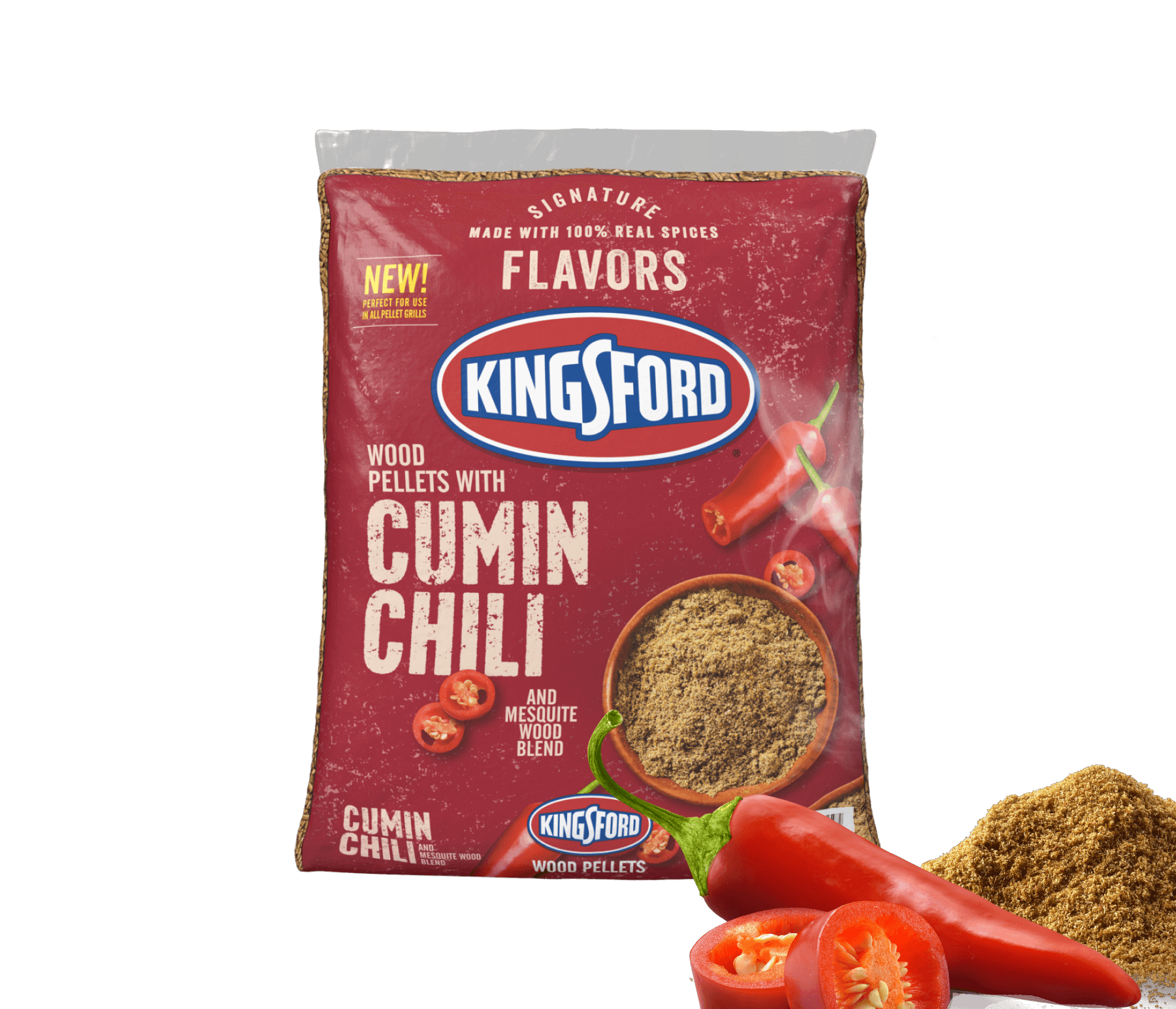 Kingsford® Signature Flavors Hardwood Pellets — Cumin Chili