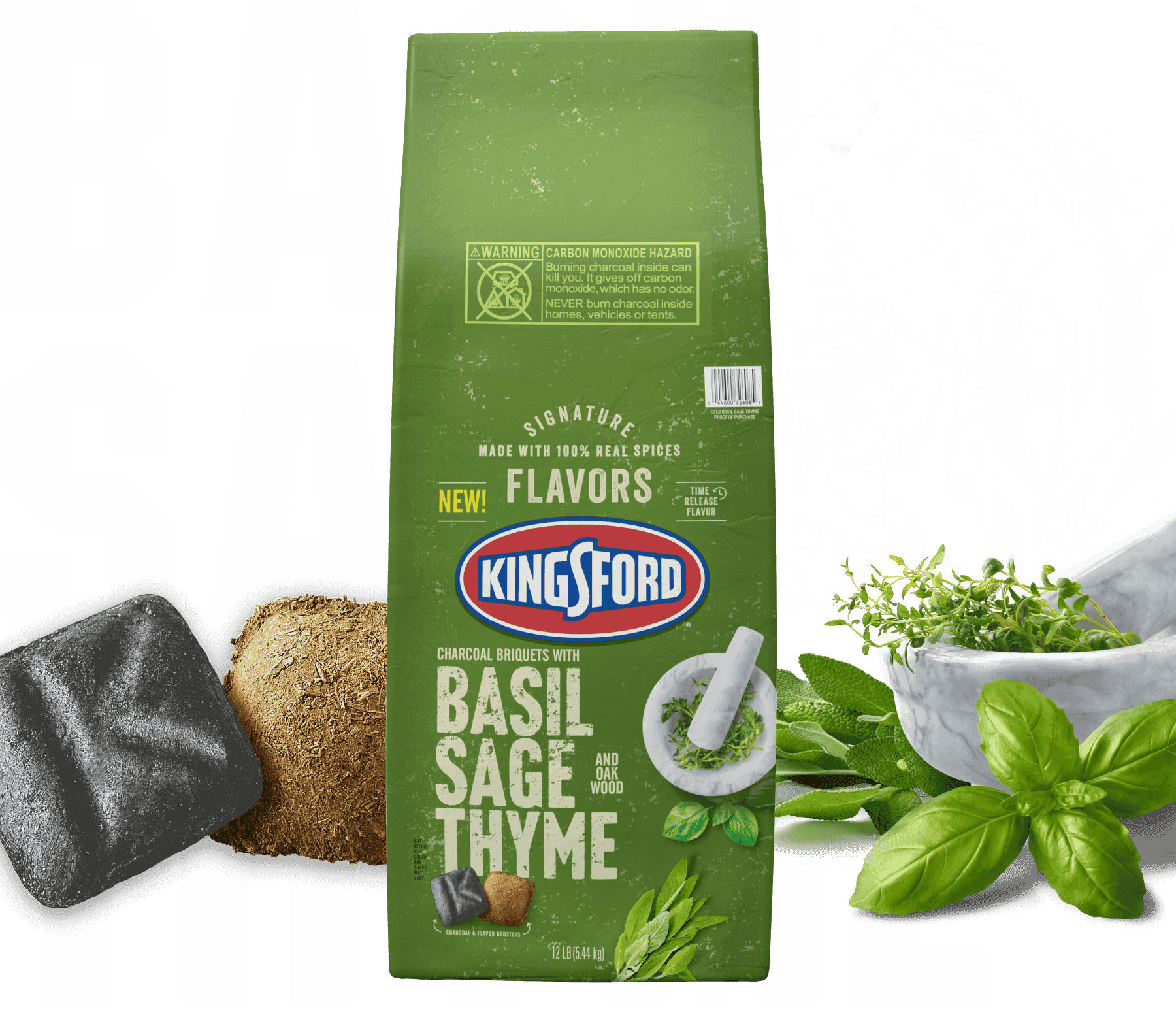 Kingsford® Signature Flavors Briquets — Basil Sage Thyme