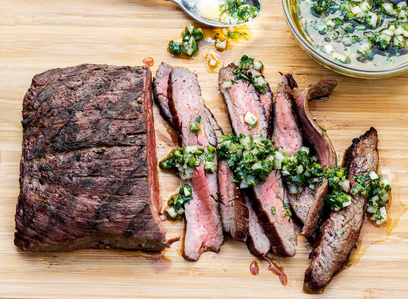 Grilled Flank Steak with Chimichurri Sauce Kingsford®