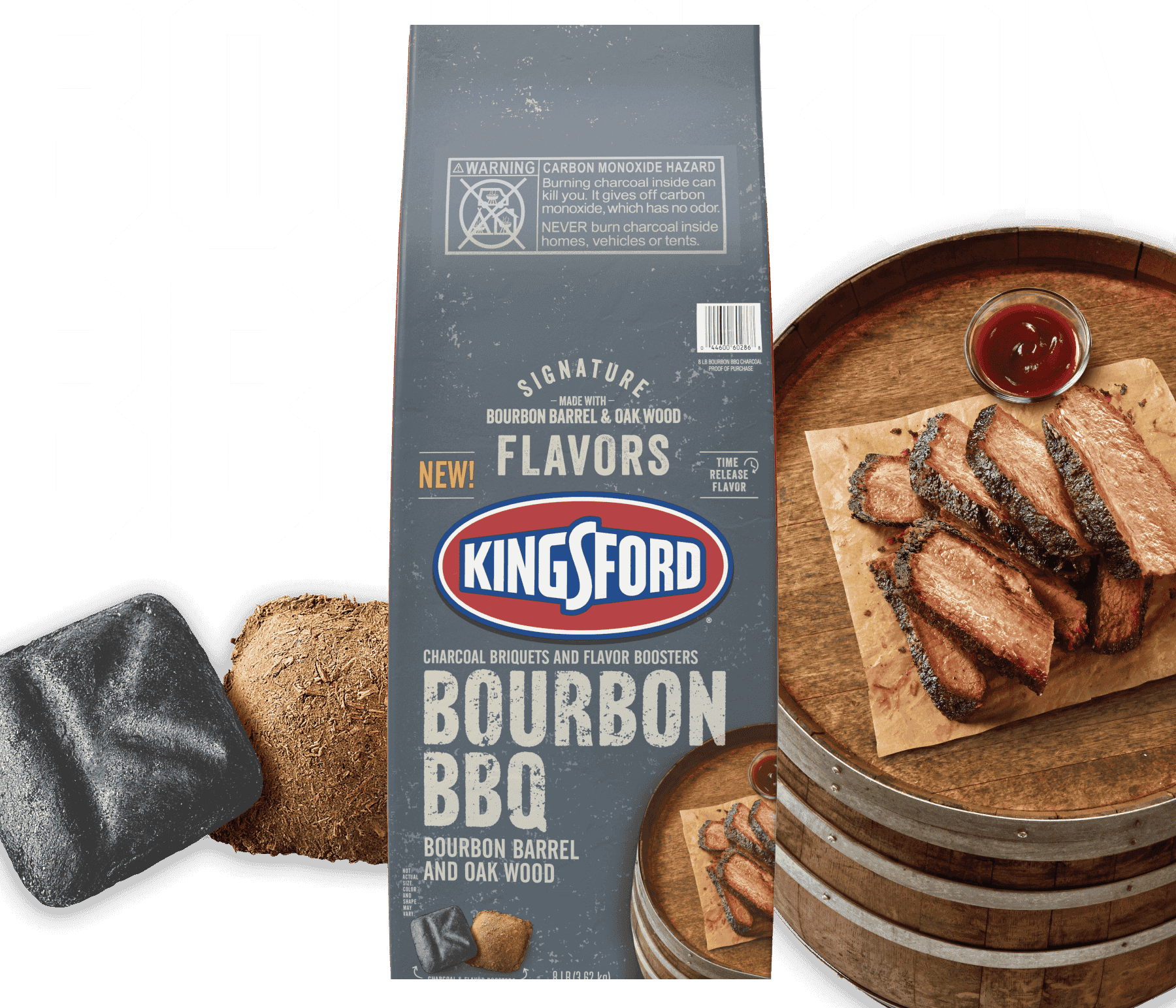 Kingsford® Signature Flavors Charcoal Briquets and Flavor Boosters — Bourbon BBQ