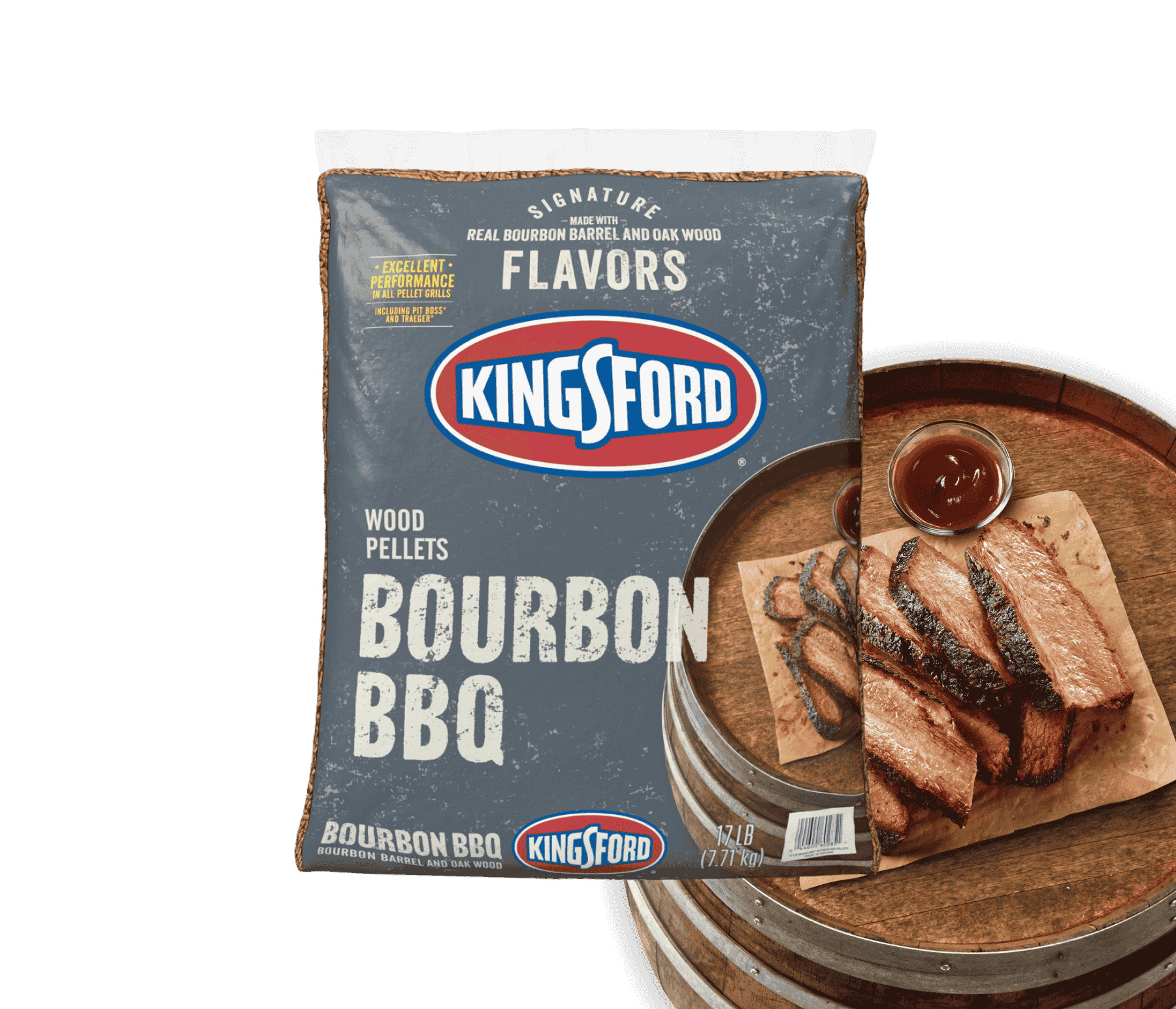 Kingsford® Signature Flavors Hardwood Pellets — Bourbon BBQ