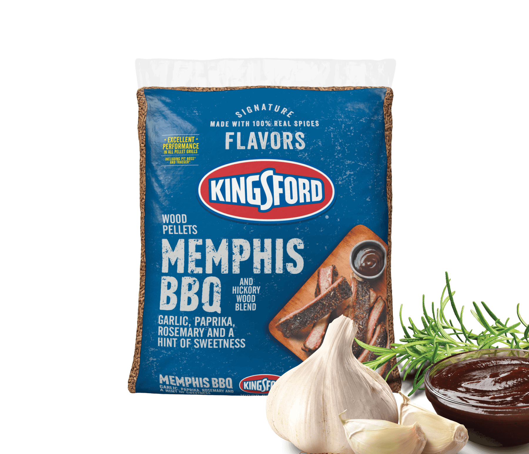 Kingsford® Signature Flavors Hardwood Pellets — Memphis BBQ
