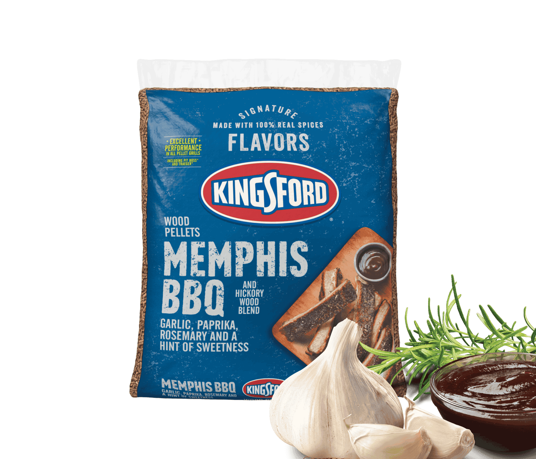 Kingsford® Signature Flavors Hardwood Pellets — Memphis BBQ