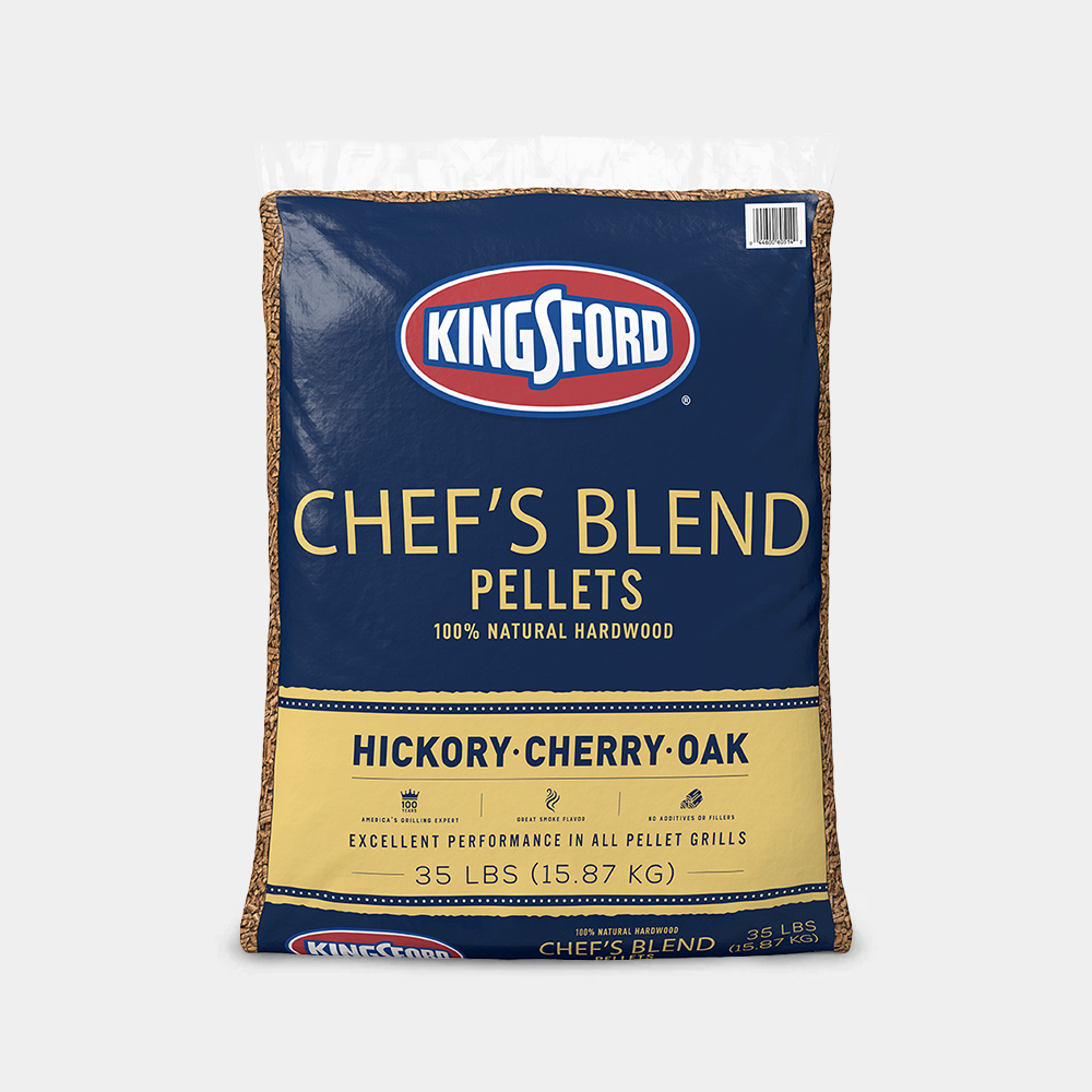 Kingsford® 100% Natural Hardwood Blend Pellets, Chef’s Blend, Hickory, Cherry and Oak