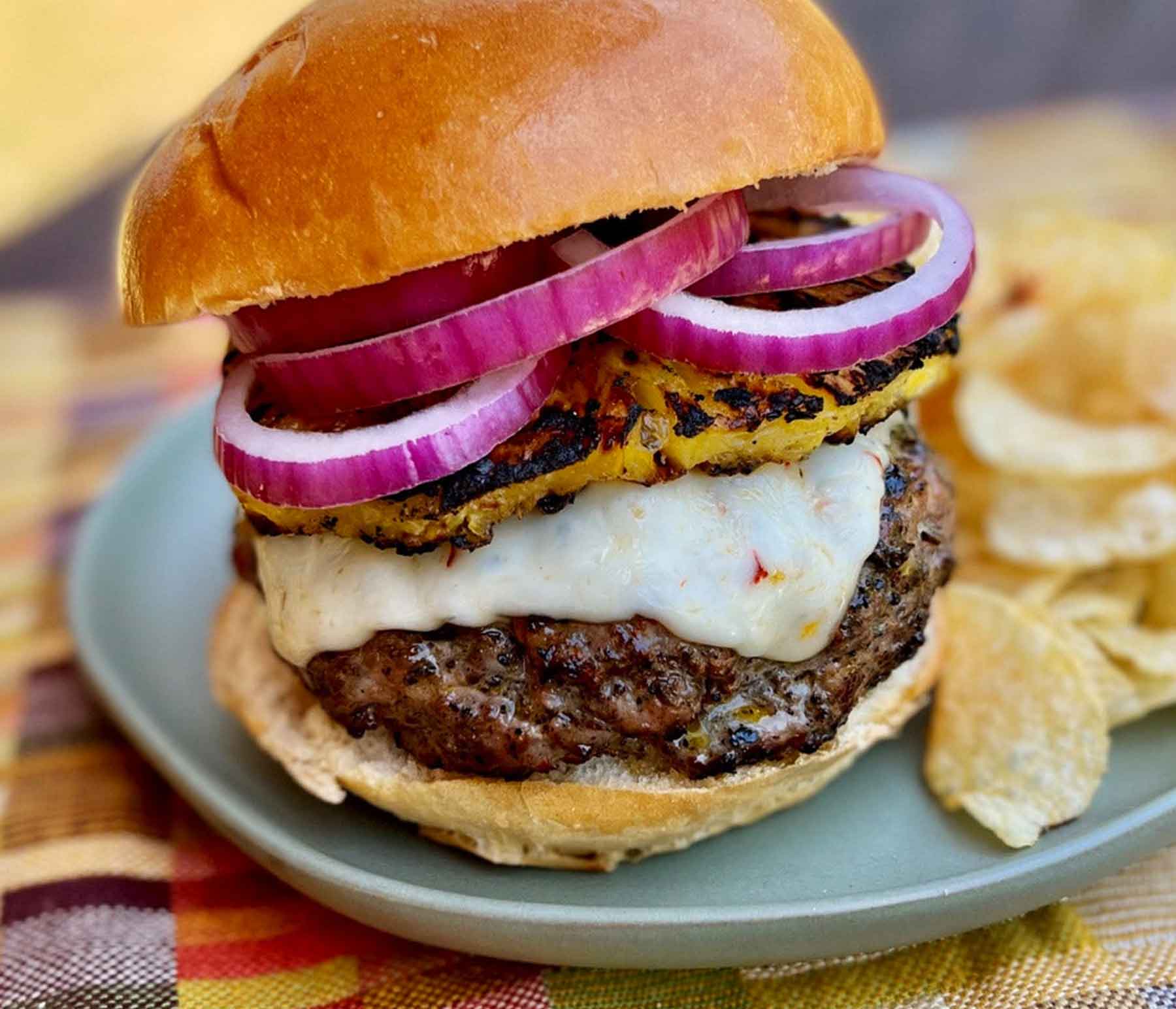 Grilled Turkey Smash Burger Recipe